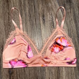 Auden Floral Lace Trim Bralette